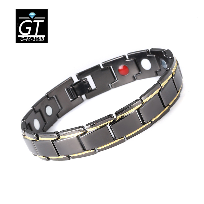 Handicraft Brocade Wish Hot Men's Alloy Health Couple Magnetic Bracelet Fashion Detachable Magnetic Therapy Bracelet Handicraft Brocade Wish Hot Men's Alloy Health Couple Magnetic Bracelet Fashion Detachable Magnetic Therapy Bracelet