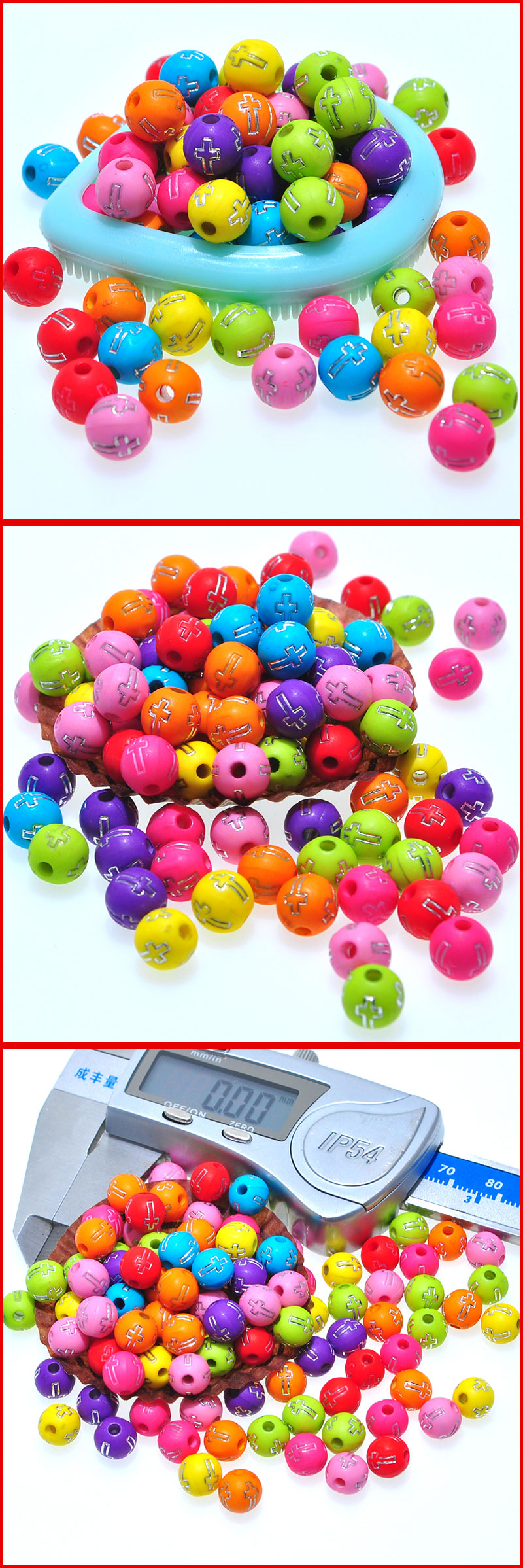 Acrylic Letter Bead 8mm round Solid Color Bottom Silver Cross DIY Colorful Beads Wristband Bracelet Scattered Beads Wholesale by Jin Acrylic Letter Bead 8mm round Solid Color Bottom Silver Cross DIY Colorful Beads Wristband Bracelet Scattered Beads Wholesale by Jin