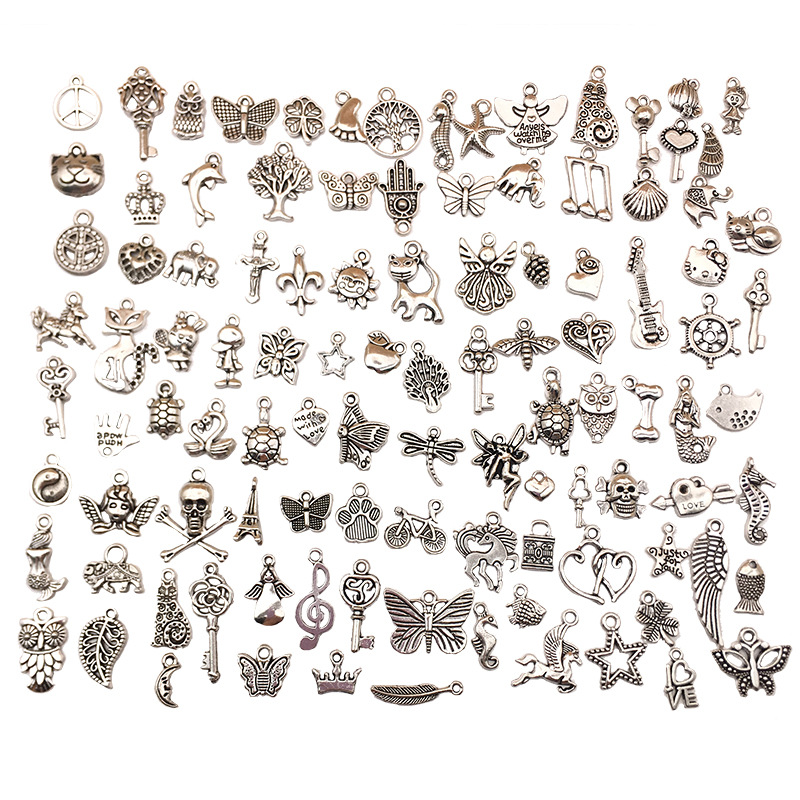 Factory Direct Sales Regular 100 Tibetan Silver Accessories Bracelet Accessory Pendant 100 Earring Set DIY Accessories Factory Direct Sales Regular 100 Tibetan Silver Accessories Bracelet Accessory Pendant 100 Earring Set DIY Accessories