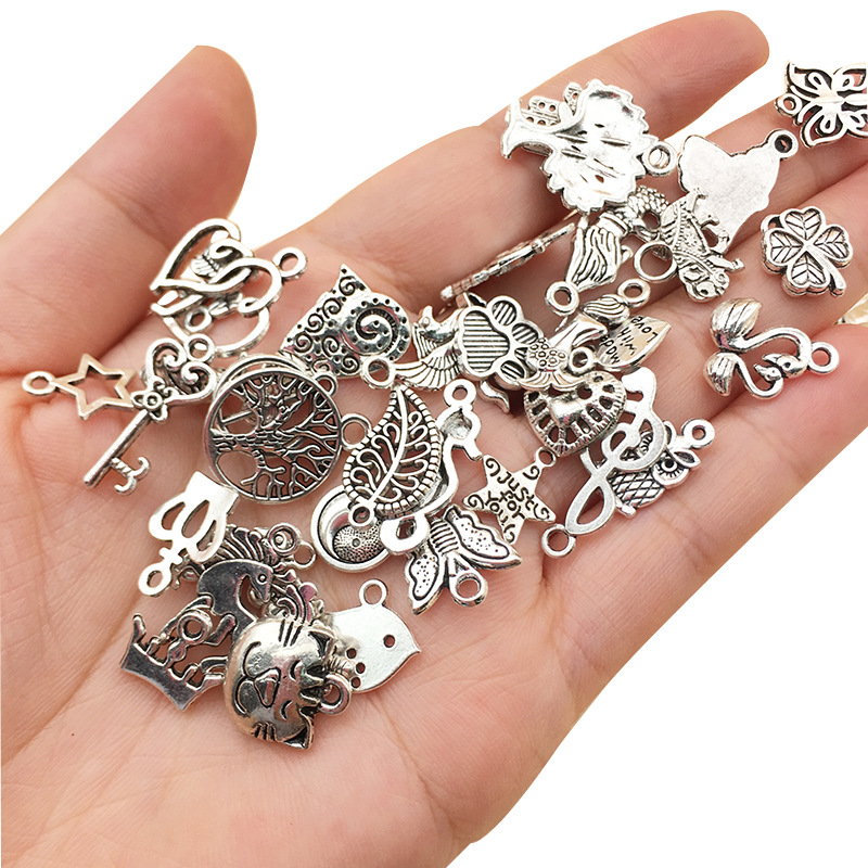Factory Direct Sales Regular 100 Tibetan Silver Accessories Bracelet Accessory Pendant 100 Earring Set DIY Accessories Factory Direct Sales Regular 100 Tibetan Silver Accessories Bracelet Accessory Pendant 100 Earring Set DIY Accessories