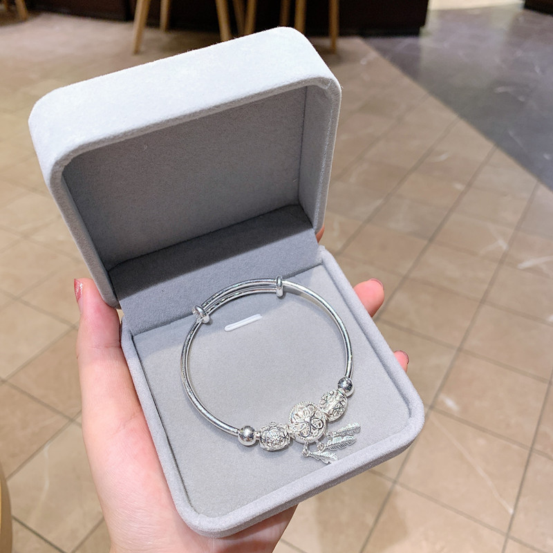 Silver Accessories Dreamcatcher 999 Silver Bracelet Female Mori Style Vintage Sterling Silver Bracelet Student All-Match