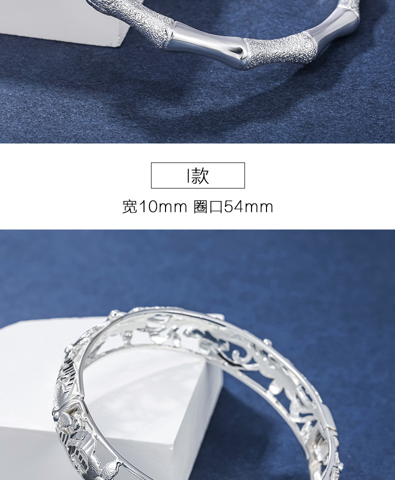 Xuping Jewelry Push-Pull Glossy Dragon and Phoenix Bracelet Female Cooperized Silver Bracelet High Sense Mother's Day Gift to Give Mom