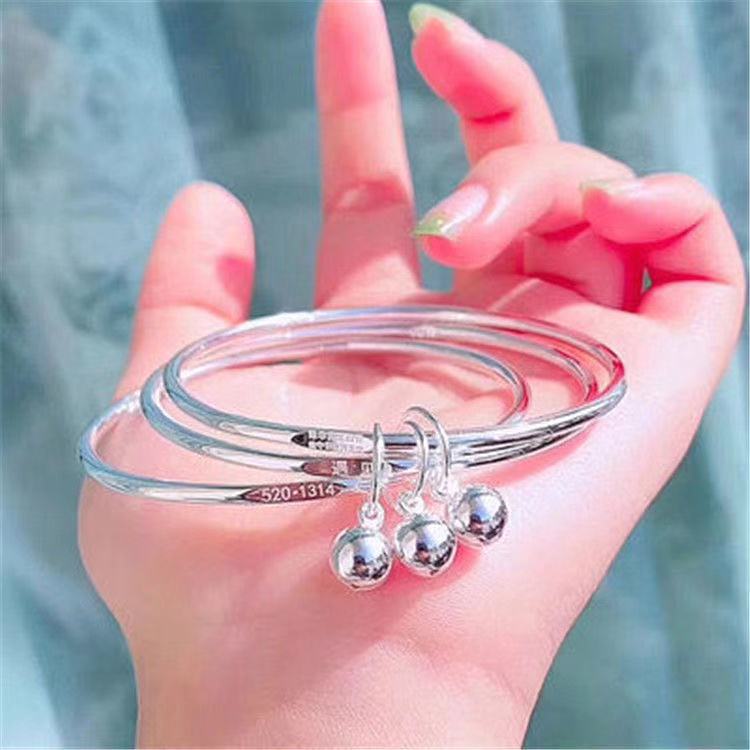 Sansheng Sanshi Bracelet Female Fashion Sanhuan 925 Silver Bracelet Couple Box Source Preserved Fresh Flower Gift Head Factory Direct Sales