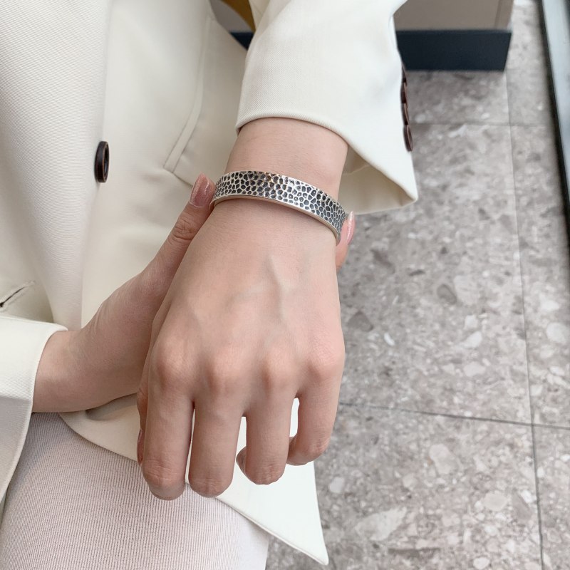 Retro Heart Tassel Bracelet for Women Ins Special-Interest Design Exquisite Cold Style 925 Sterling Silver Light Luxury High-Grade Ornament