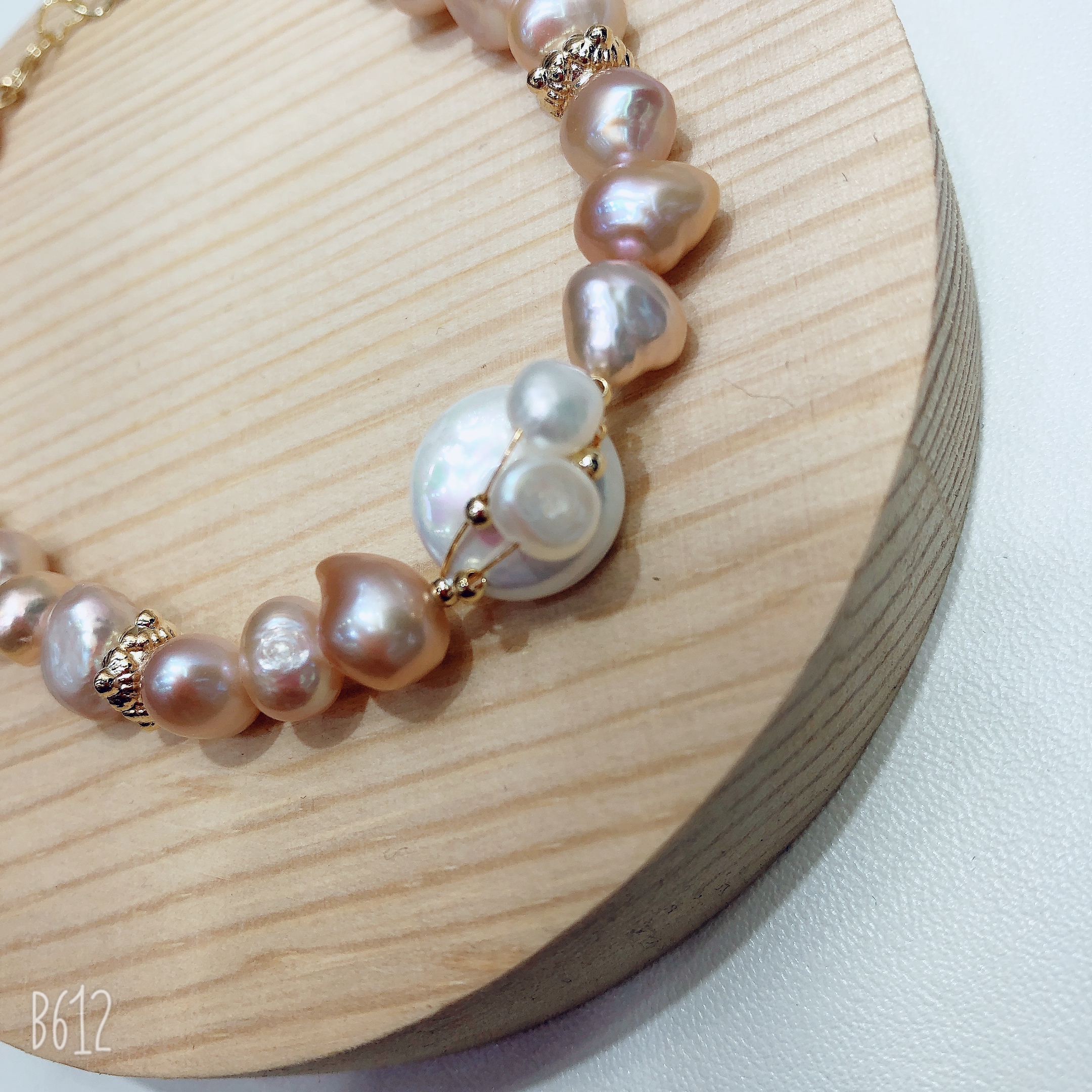 Natural Original Design Pearl Domestic Bracelet This Year&#039;s Most Popular Purple Crystal Head 14K Real Gold Bracelet