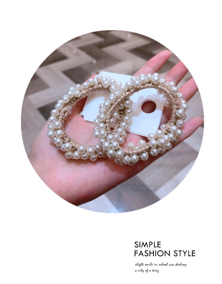 Internet Influencer Pearl Hair Band Simple Temperamental All-Match Headband Bracelet Dual-Use South Korea Dongdaemun Ponytail High Elasticity Internet Influencer Pearl Hair Band Simple Temperamental All-Match Headband Bracelet Dual-Use South Korea Dongdaemun Ponytail High Elasticity