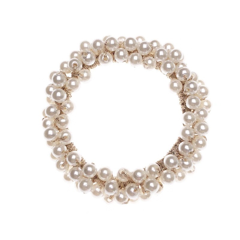 Xuan Ya Pearl Hair Band Bracelet Dual-Purpose Headband Female Online Influencer Tie Hair Accessories Dongdaemun Hair Accessory Headdress Pearl Hair Band