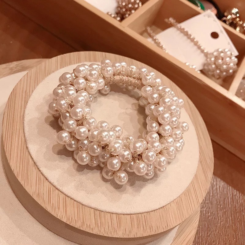 Xuan Ya Pearl Hair Band Bracelet Dual-Purpose Headband Female Online Influencer Tie Hair Accessories Dongdaemun Hair Accessory Headdress Pearl Hair Band Xuan Ya Pearl Hair Band Bracelet Dual-Purpose Headband Female Online Influencer Tie Hair Accessories Dongdaemun Hair Accessory Headdress Pearl Hair Band