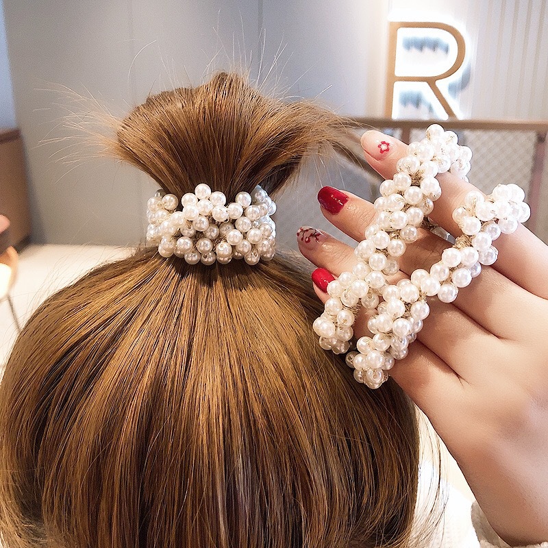 Xuan Ya Pearl Hair Band Bracelet Dual-Purpose Headband Female Online Influencer Tie Hair Accessories Dongdaemun Hair Accessory Headdress Pearl Hair Band Xuan Ya Pearl Hair Band Bracelet Dual-Purpose Headband Female Online Influencer Tie Hair Accessories Dongdaemun Hair Accessory Headdress Pearl Hair Band