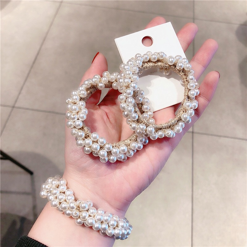 Xuan Ya Pearl Hair Band Bracelet Dual-Purpose Headband Female Online Influencer Tie Hair Accessories Dongdaemun Hair Accessory Headdress Pearl Hair Band Xuan Ya Pearl Hair Band Bracelet Dual-Purpose Headband Female Online Influencer Tie Hair Accessories Dongdaemun Hair Accessory Headdress Pearl Hair Band