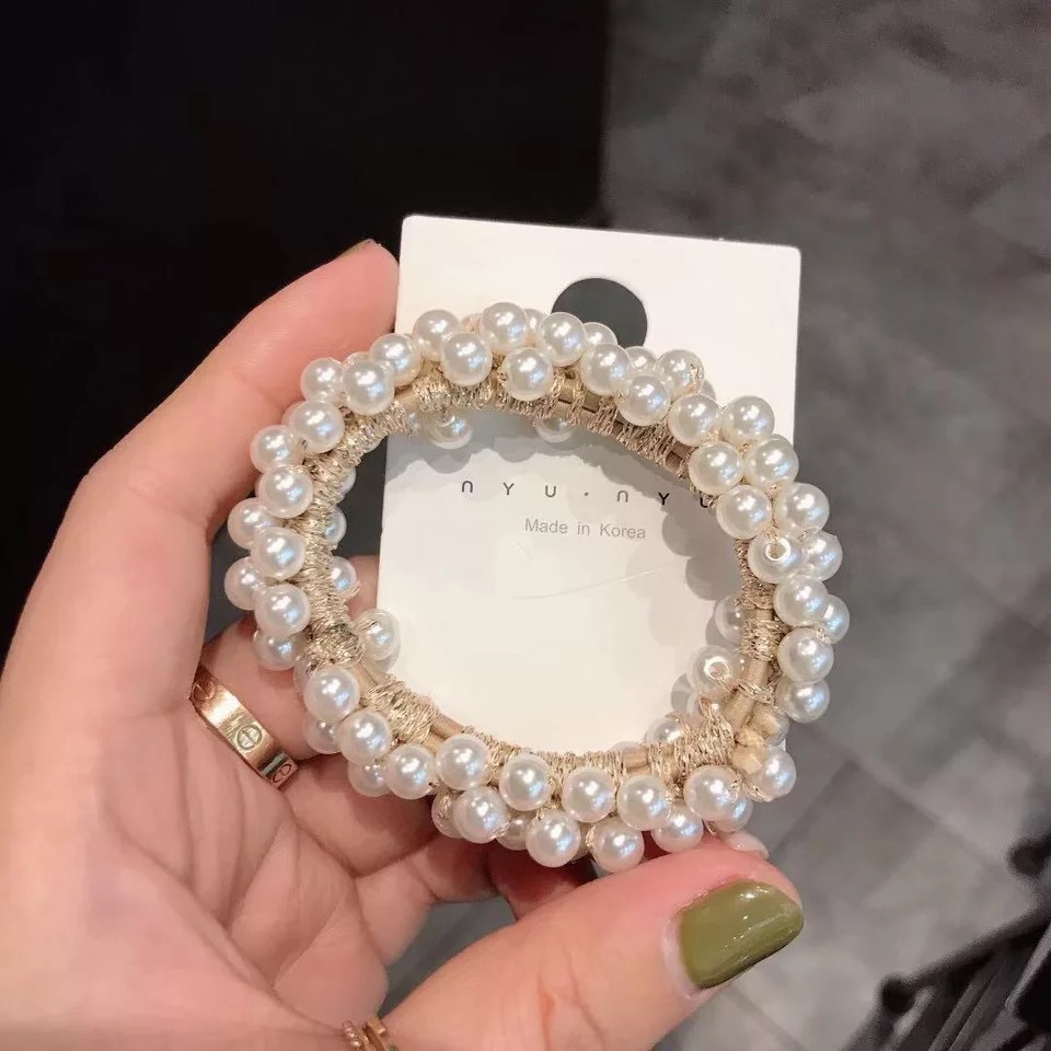 Xuan Ya Pearl Hair Band Bracelet Dual-Purpose Headband Female Online Influencer Tie Hair Accessories Dongdaemun Hair Accessory Headdress Pearl Hair Band Xuan Ya Pearl Hair Band Bracelet Dual-Purpose Headband Female Online Influencer Tie Hair Accessories Dongdaemun Hair Accessory Headdress Pearl Hair Band