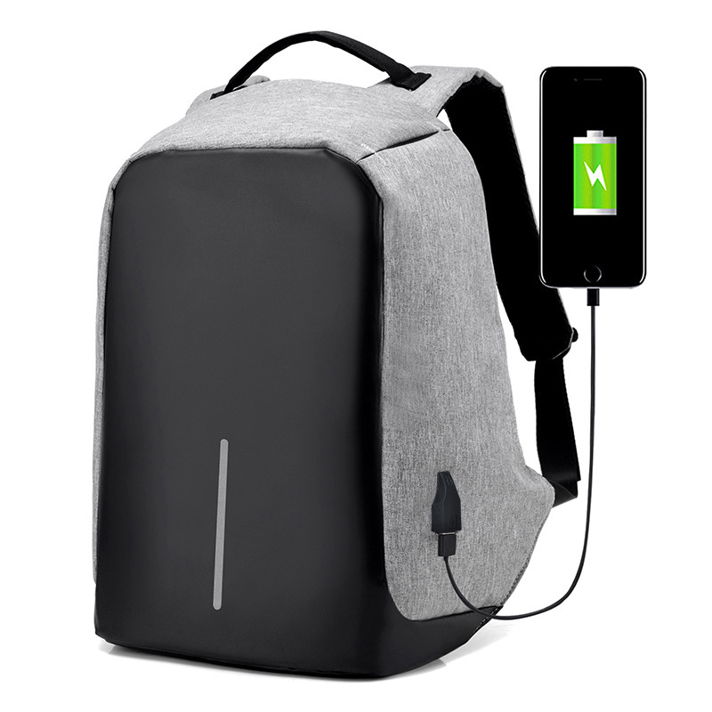 Cross-Border Backpack Men&#039;s Business Travel Anti-Theft Computer Bag 15.6-Inch Schoolbag Waterproof USB Charging Anti-Theft Backpack