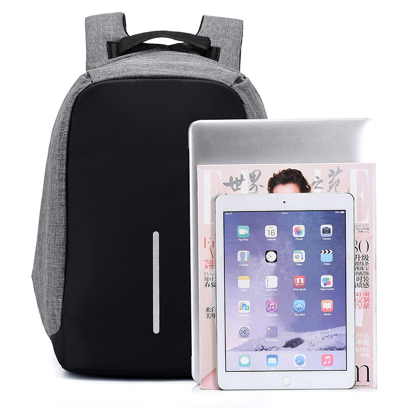 Cross-Border Backpack Men&#039;s Business Travel Anti-Theft Computer Bag 15.6-Inch Schoolbag Waterproof USB Charging Anti-Theft Backpack