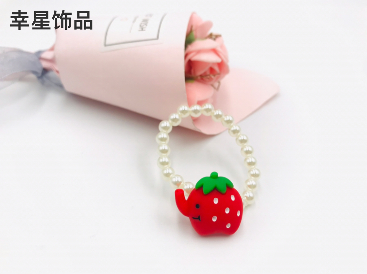 Children&#039;s Pearl Hair Band Cute Bracelet Dual-Use Baby Princess Hair Band Little Girl Headdress Flower Hair Rope Headband