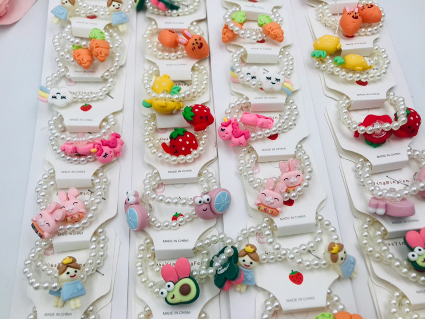 Children's Pearl Hair Band Cute Bracelet Dual-Use Baby Princess Hair Band Little Girl Headdress Flower Hair Rope Headband Children's Pearl Hair Band Cute Bracelet Dual-Use Baby Princess Hair Band Little Girl Headdress Flower Hair Rope Headband