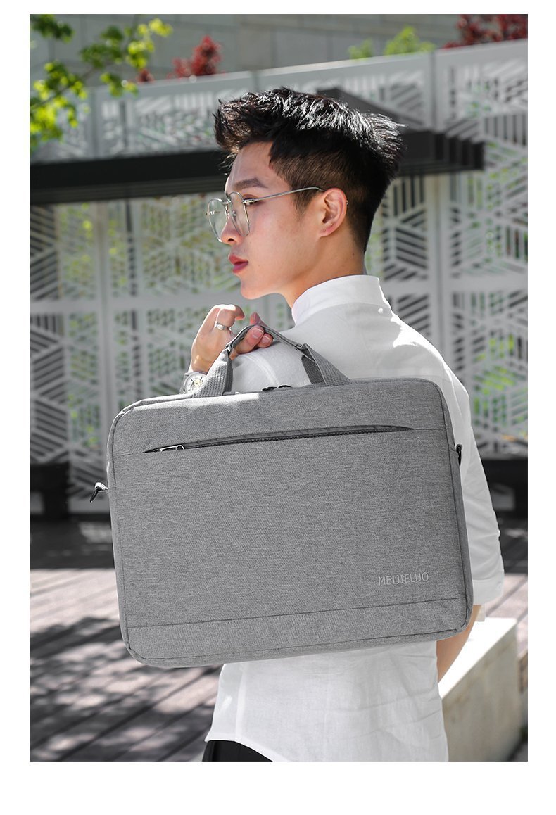 Computer Hand-Carrying Shoulder Bag Briefcase Men's and Women's Business Notebook Handbag 15.6-Inch Computer Bag