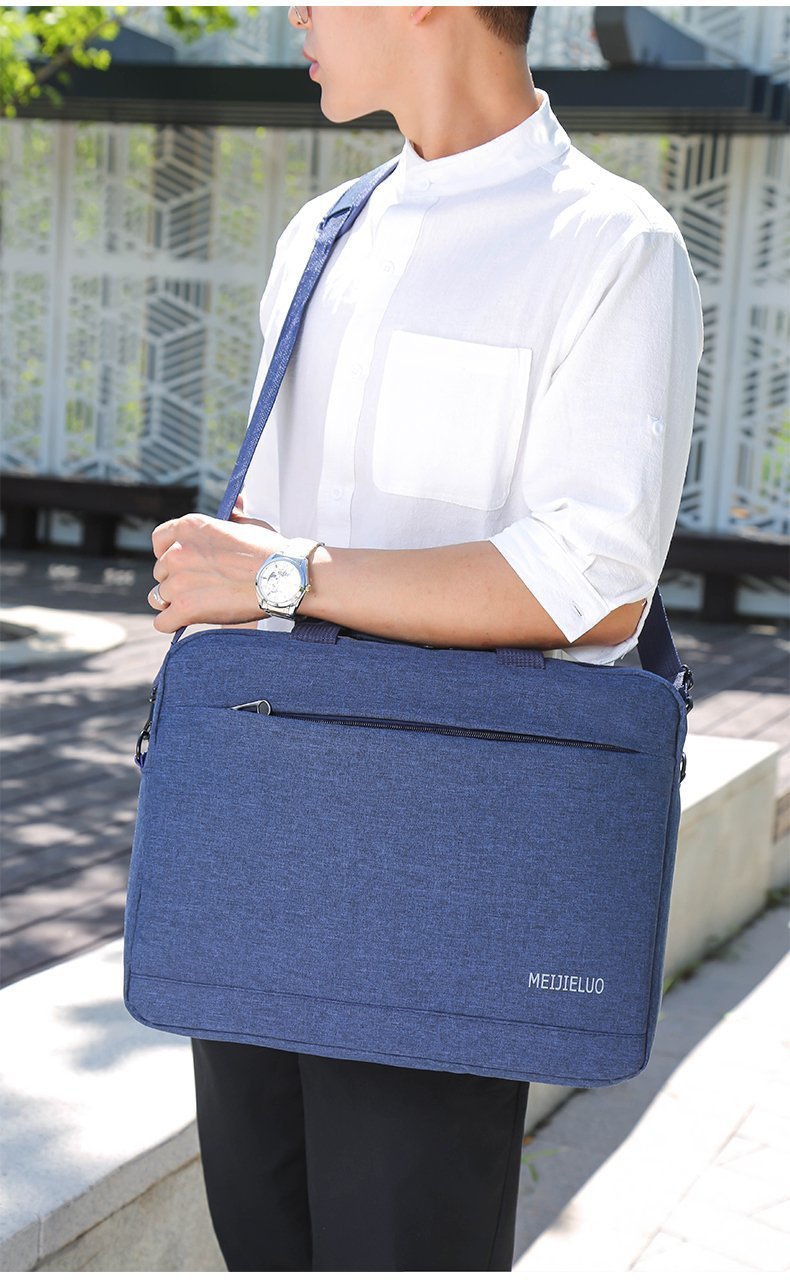 Computer Hand-Carrying Shoulder Bag Briefcase Men's and Women's Business Notebook Handbag 15.6-Inch Computer Bag