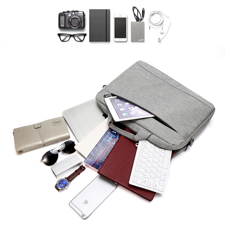 Computer Hand-Carrying Shoulder Bag Briefcase Men's and Women's Business Notebook Handbag 15.6-Inch Computer Bag