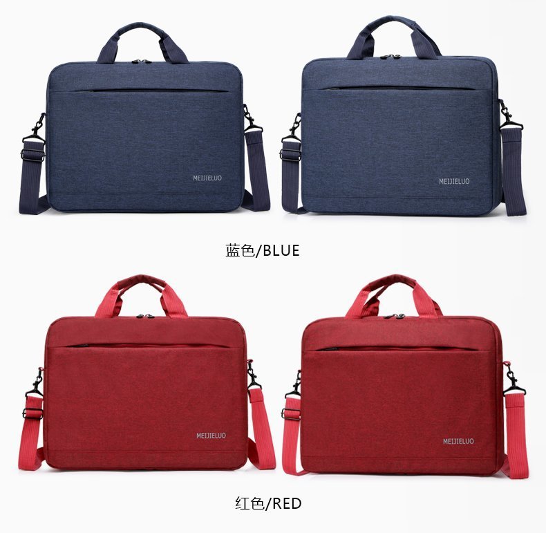 Computer Hand-Carrying Shoulder Bag Briefcase Men's and Women's Business Notebook Handbag 15.6-Inch Computer Bag