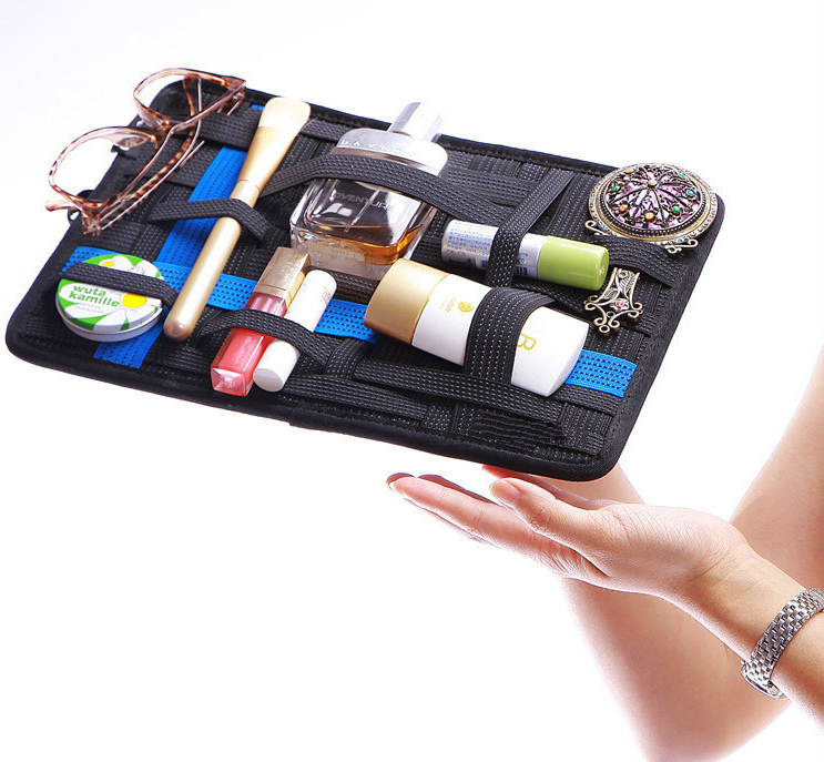 Multi-function Storage Board Elastic Band Computer Bag Data Line Mobile Phone Hard Disk Elastic Storage Bag