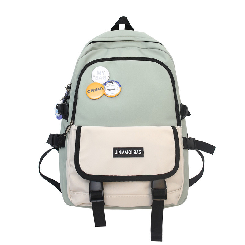 Computer Backpack Men&#039;s Large Capacity New Oxford Cloth Leisure Harajuku Style High School Student Bag Wholesale Backpack Men