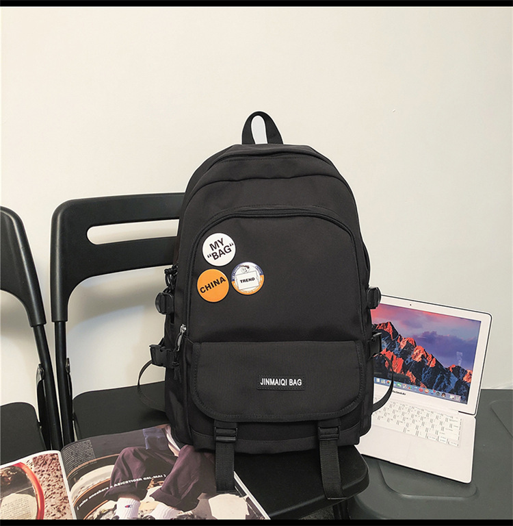 Computer Backpack Men's Large Capacity New Oxford Cloth Leisure Harajuku Style High School Student Bag Wholesale Backpack Men