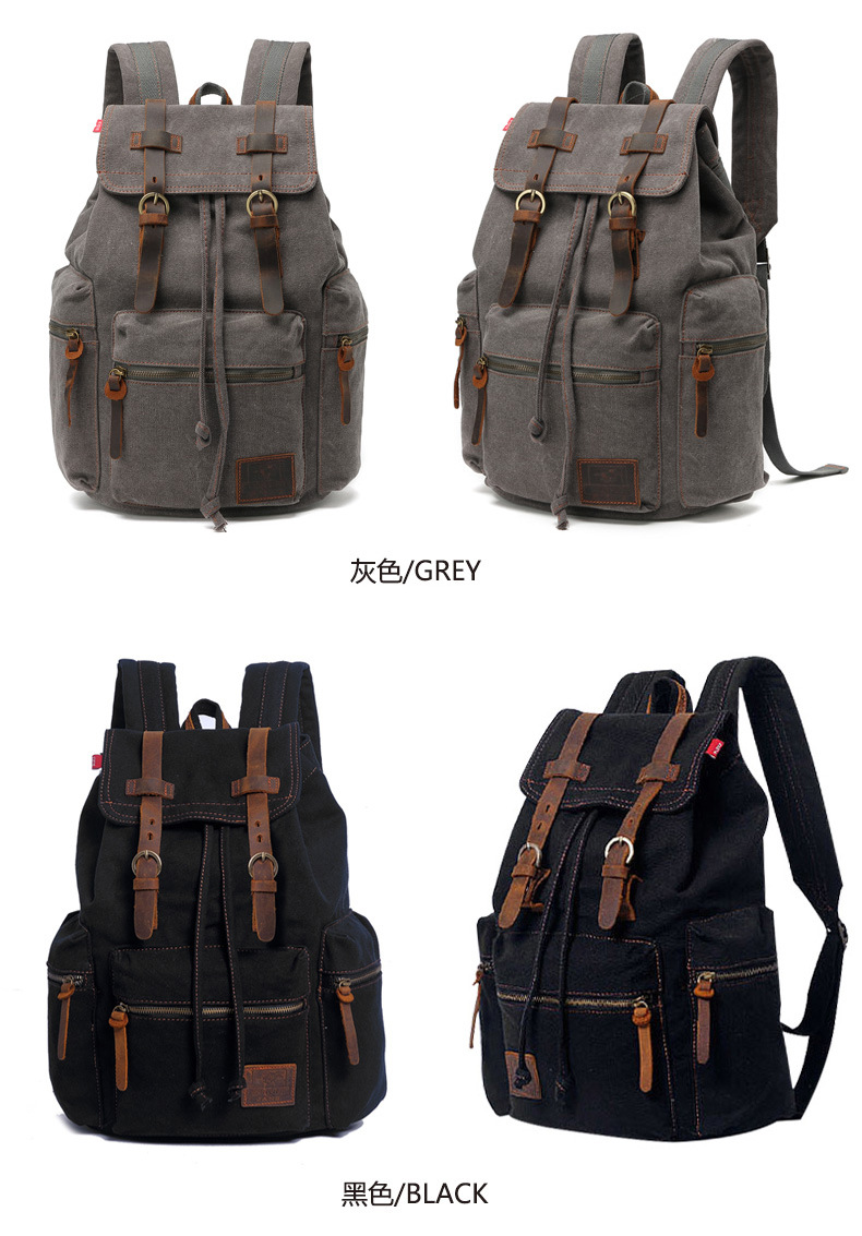 AugurSoaring Canvas Bag Retro Men's Bag Backpack Computer Bag Student Bag CrossBorder AugurSoaring Canvas Bag Retro Men's Bag Backpack Computer Bag Student Bag CrossBorder