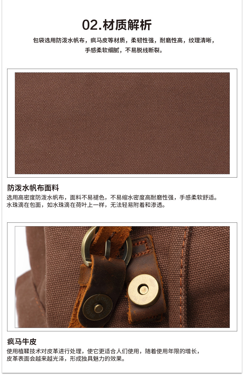 AugurSoaring Canvas Bag Retro Men's Bag Backpack Computer Bag Student Bag CrossBorder AugurSoaring Canvas Bag Retro Men's Bag Backpack Computer Bag Student Bag CrossBorder