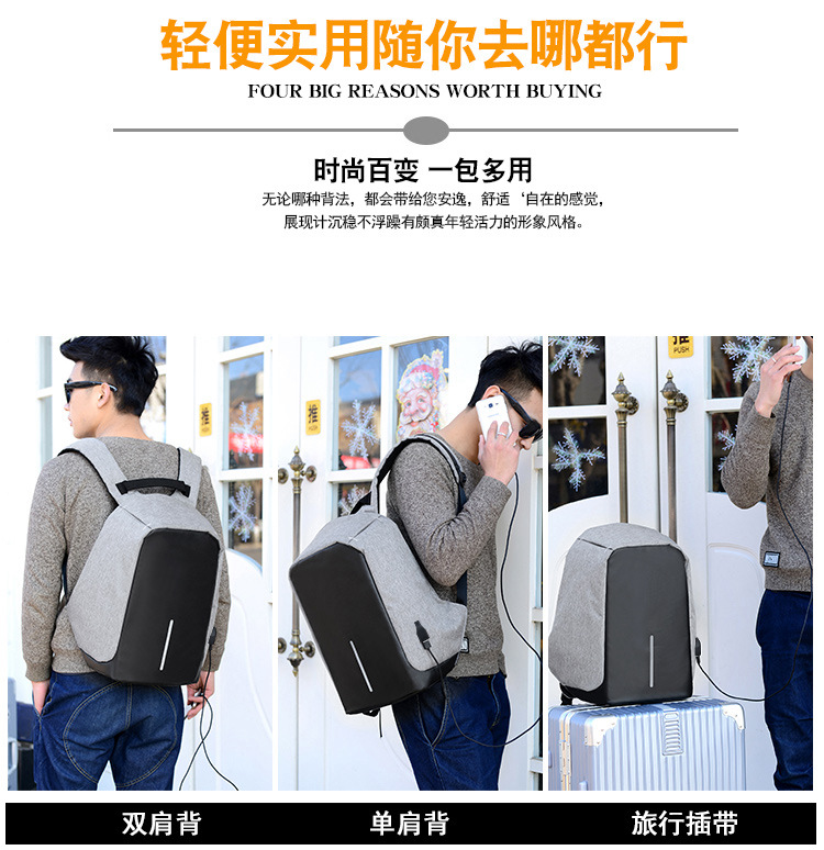 Exclusive for Cross-Border Anti-Theft Backpack Laptop Gift Bag 16-Inch Computer Backpack Casual USB Charging Travel Bag Exclusive for Cross-Border Anti-Theft Backpack Laptop Gift Bag 16-Inch Computer Backpack Casual USB Charging Travel Bag