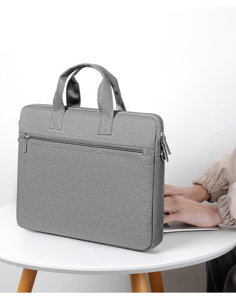 New Business Computer Bag Portable 14/15.6-Inch Briefcase Waterproof Anti-Seismic Large Capacity Notebook Bag Wholesale