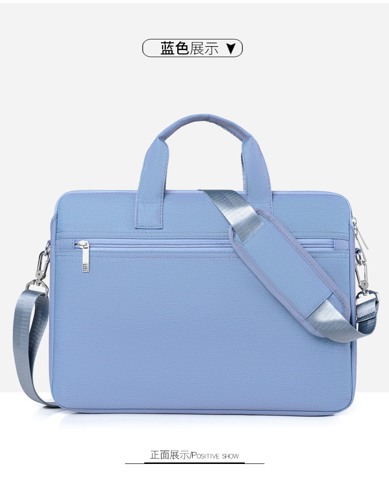 New Business Computer Bag Portable 14/15.6-Inch Briefcase Waterproof Anti-Seismic Large Capacity Notebook Bag Wholesale