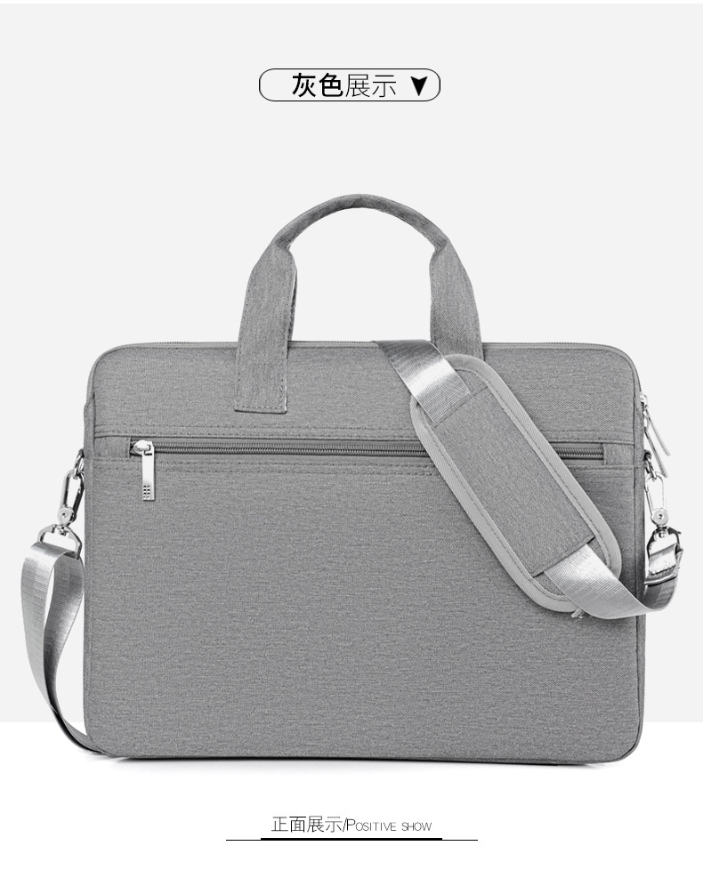 New Business Computer Bag Portable 14/15.6-Inch Briefcase Waterproof Anti-Seismic Large Capacity Notebook Bag Wholesale