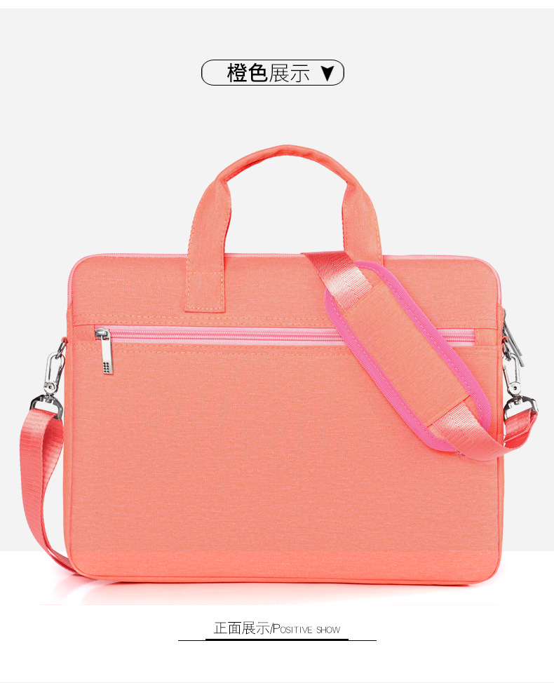 New Business Computer Bag Portable 14/15.6-Inch Briefcase Waterproof Anti-Seismic Large Capacity Notebook Bag Wholesale