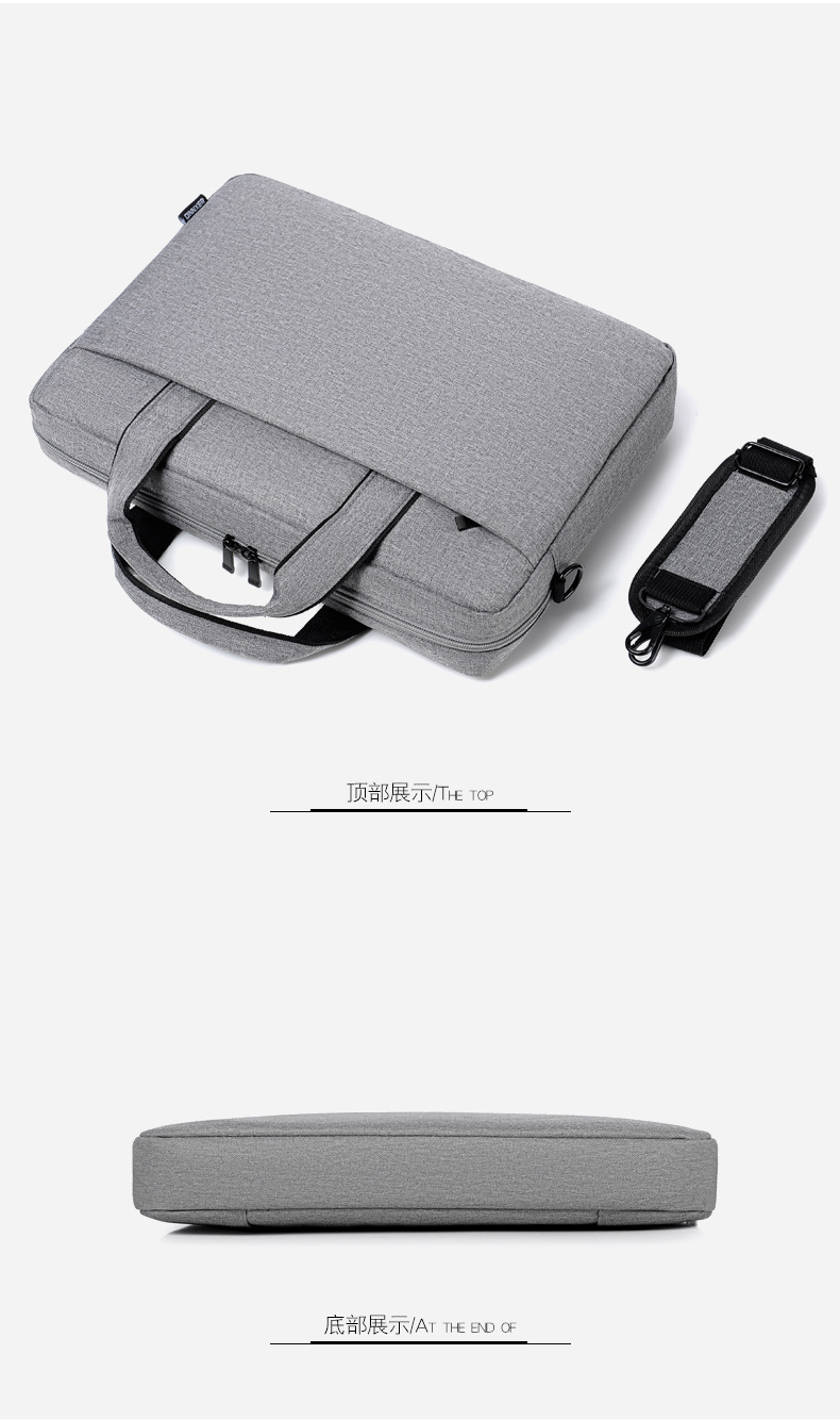 New Business Computer Bag Portable 14/15.6-Inch Briefcase Waterproof Anti-Seismic Large Capacity Notebook Bag Wholesale
