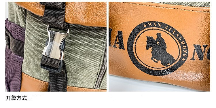 Men's and Women's Backpack Fashion Trend Canvas Backpack Youth Computer Backpack College Students Bag Leisure Travel Bag