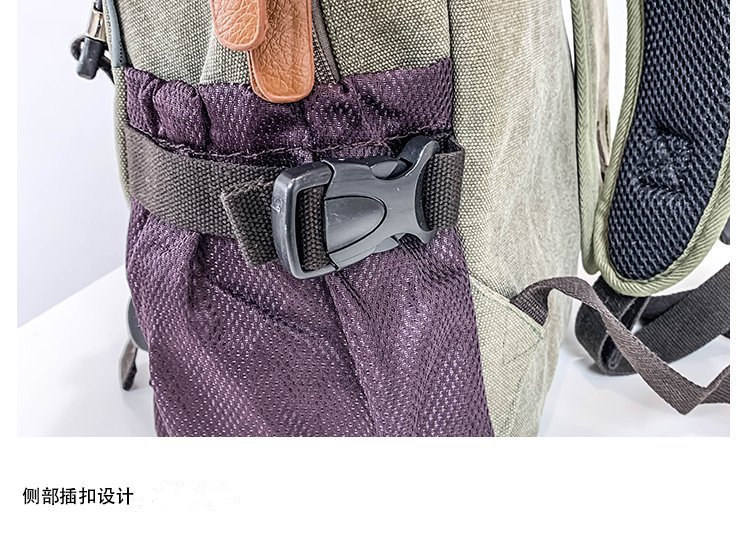 Men's and Women's Backpack Fashion Trend Canvas Backpack Youth Computer Backpack College Students Bag Leisure Travel Bag