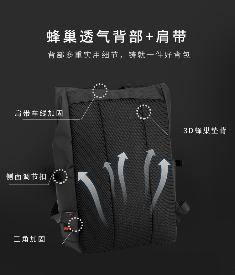 New Simple Backpack Men's Casual Travel Bag Computer Backpack Lightweight College Students Bag One Piece Dropshipping
