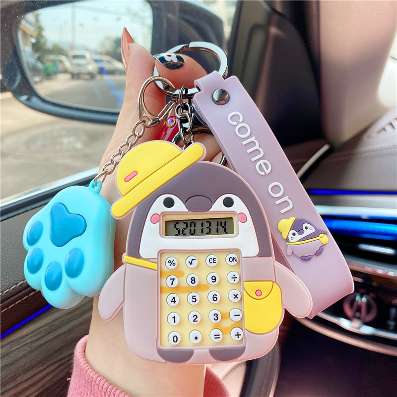 Internet Celebrity Educational Toys Maze Calculator Keychain Doll Mini Computer Pendant School Bag Bag Charm Tide