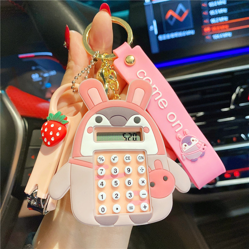 Internet Celebrity Educational Toys Maze Calculator Keychain Doll Mini Computer Pendant School Bag Bag Charm Tide
