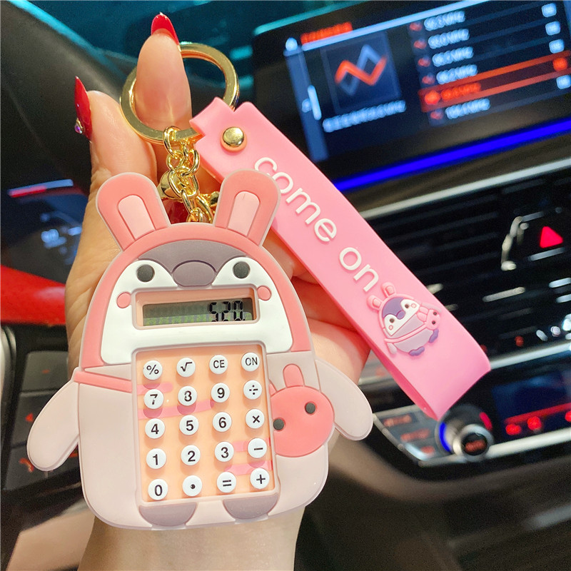 Internet Celebrity Educational Toys Maze Calculator Keychain Doll Mini Computer Pendant School Bag Bag Charm Tide