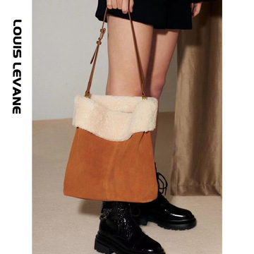 Cowhide Colorblock Tote Bag Female 2021winter New Shoulder Underarm Bag Commuter Computer Bag Handbags for Moms Tide