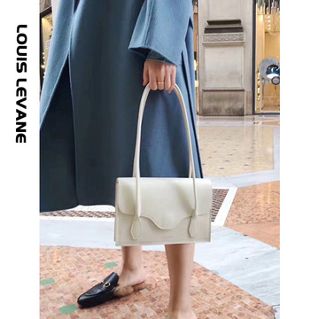 Cowhide Colorblock Tote Bag Female 2021winter New Shoulder Underarm Bag Commuter Computer Bag Handbags for Moms Tide