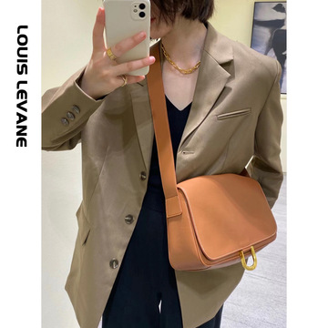 Cowhide Colorblock Tote Bag Female 2021winter New Shoulder Underarm Bag Commuter Computer Bag Handbags for Moms Tide