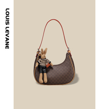 Cowhide Colorblock Tote Bag Female 2021winter New Shoulder Underarm Bag Commuter Computer Bag Handbags for Moms Tide