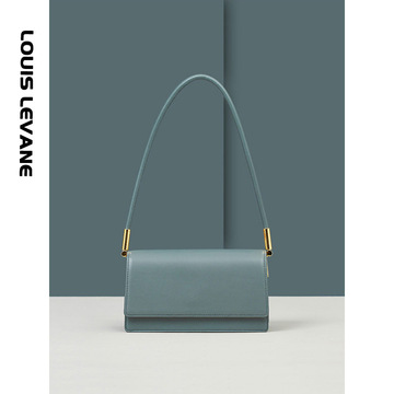 Cowhide Colorblock Tote Bag Female 2021winter New Shoulder Underarm Bag Commuter Computer Bag Handbags for Moms Tide