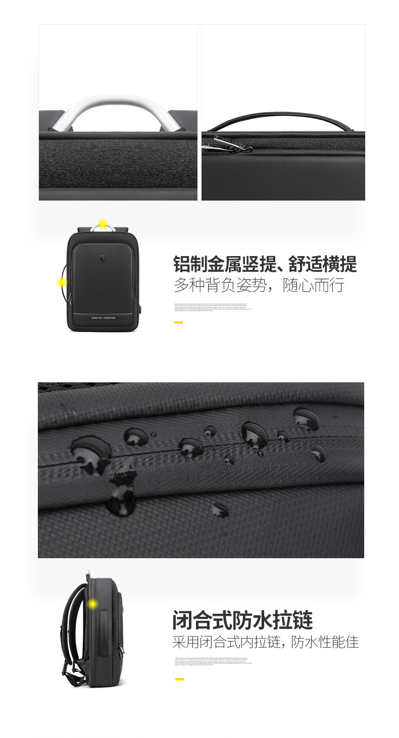 19 New Large Capacity Men's Backpack Oxford Cloth WearResistant Computer Bag Outdoor Travel Backpack Generation