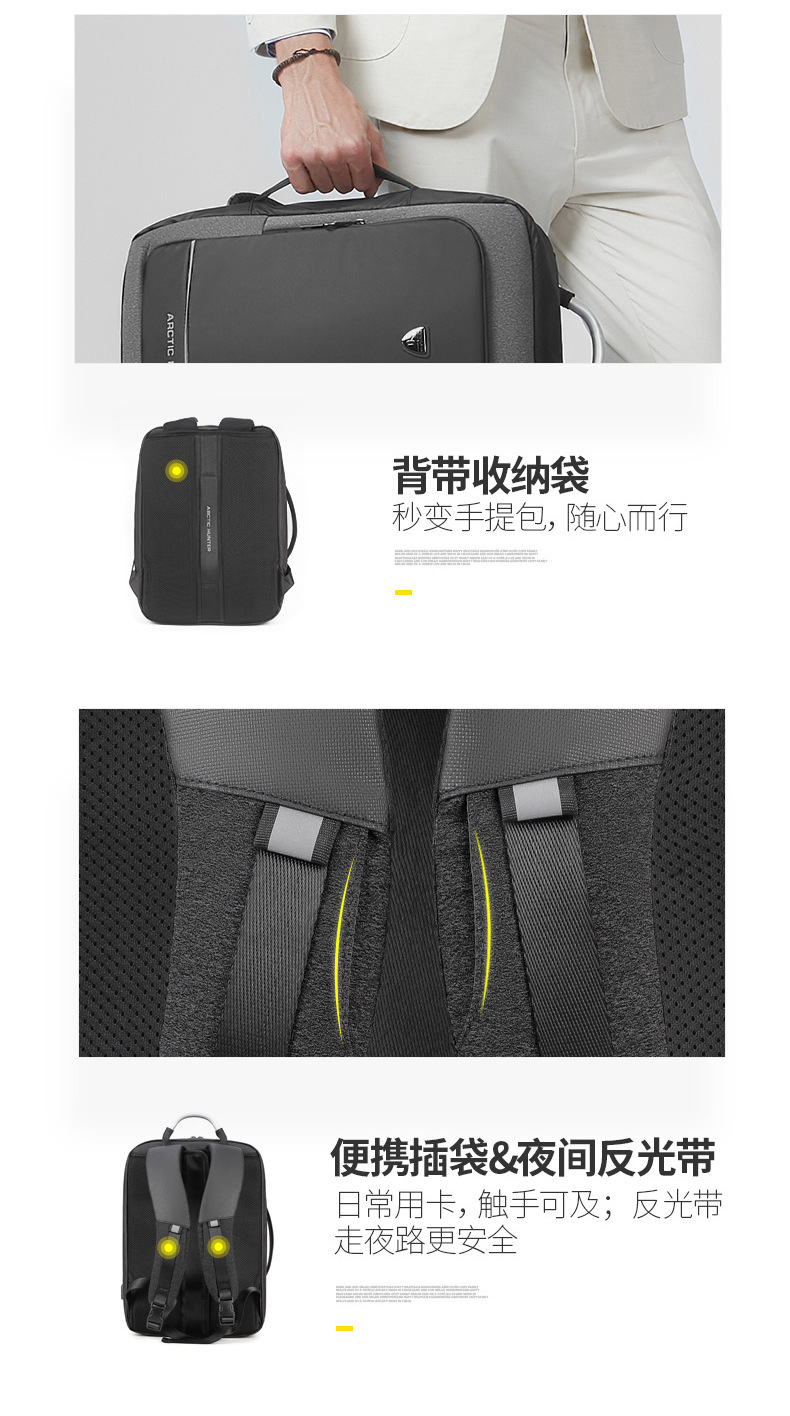 19 New Large Capacity Men's Backpack Oxford Cloth WearResistant Computer Bag Outdoor Travel Backpack Generation