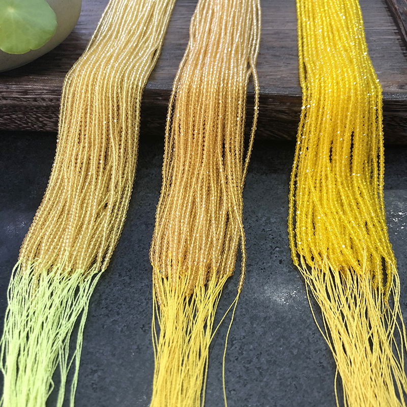 Golden Yellow Spinel near Natural Stone Semi-Finished Dish Beads Loose Beads Creative Bracelet Clavicle Chain DIY Accessories