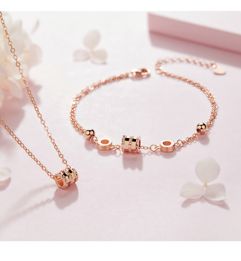 Small Waist Bracelet Female S925 Sterling Silver Bracelet 18K Rose Gold Yellow Gold Korean Simple Personalized Bracelet Ins Small Waist Bracelet Female S925 Sterling Silver Bracelet 18K Rose Gold Yellow Gold Korean Simple Personalized Bracelet Ins