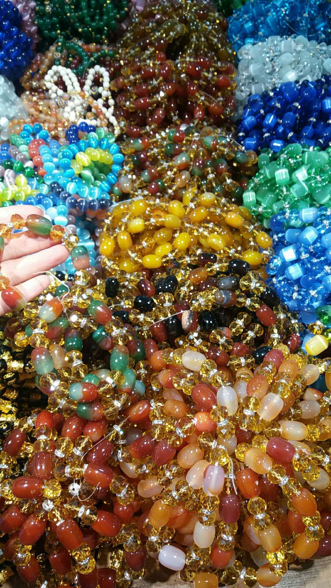 Factory Direct Supply 6-20mm Gem Scenic Spot Stall Live Broadcast Natural Yellow Tiger Eyes Tiger Eye' Stone Bracelet Tigereye